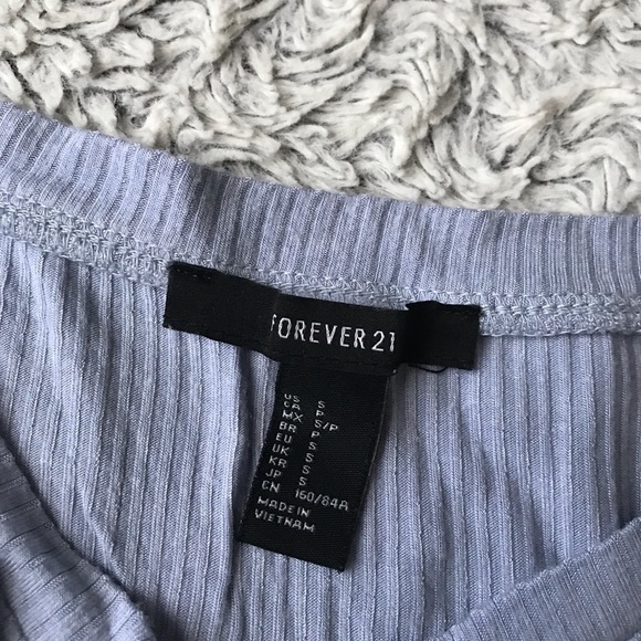 Forever21 off the shoulder baby blue top - Picture 2 of 2